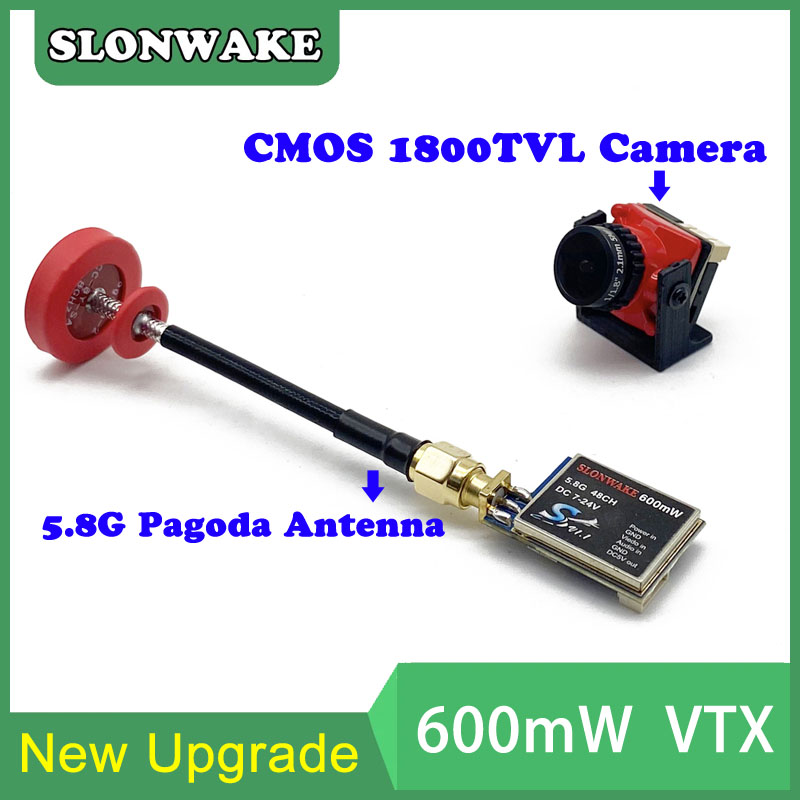 5,8G 48CH 600mW VTX-CAM ajusta - Fpv Drone Transmitter reseña y precio